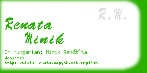 renata minik business card